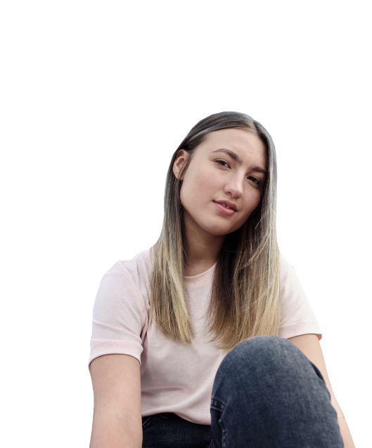 female college student smiling