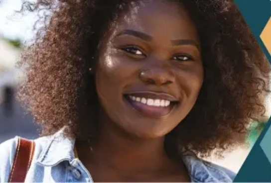black color girl smile