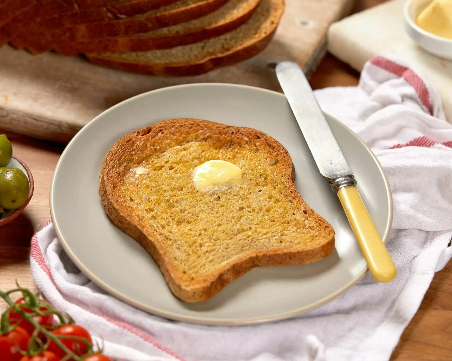 buttered toast