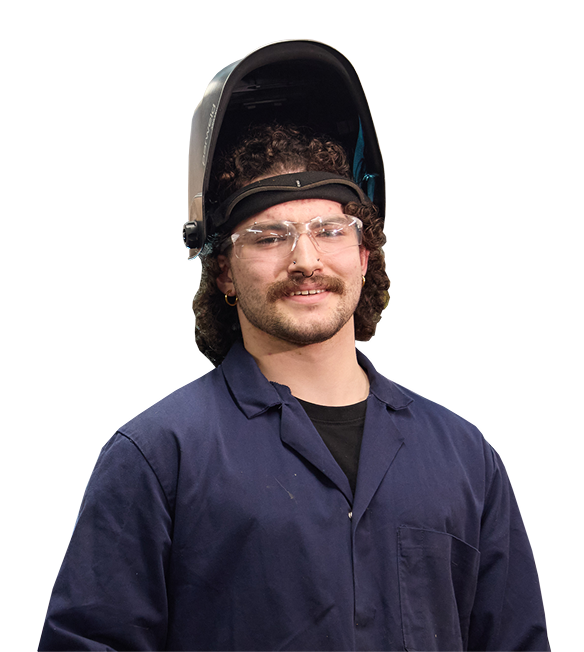 student wearing protective mask