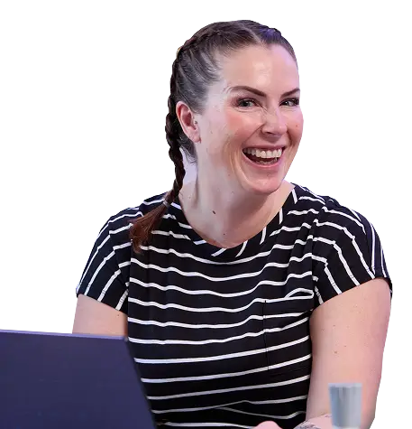 higher Skill girl using laptop