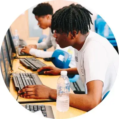 students in ict room