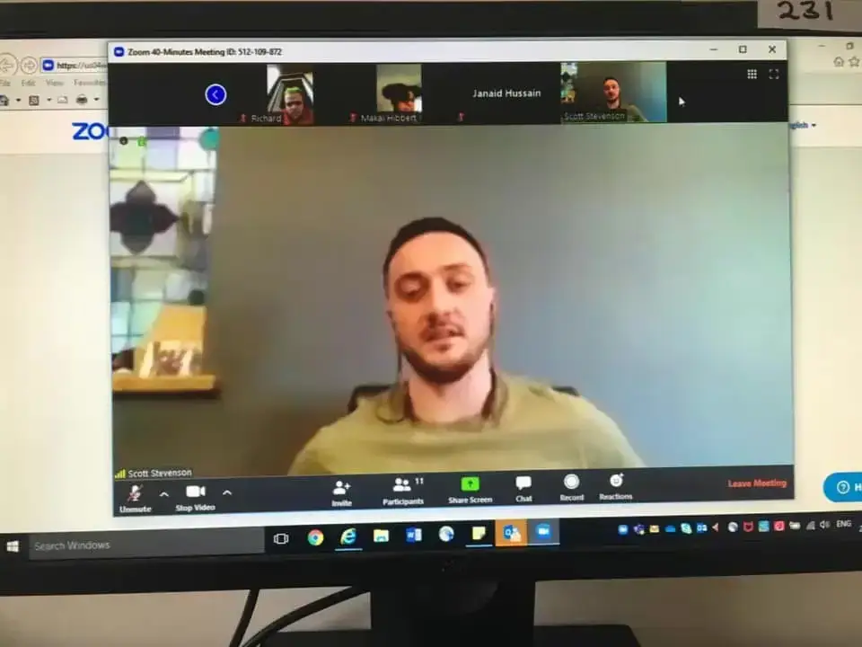 remote training session