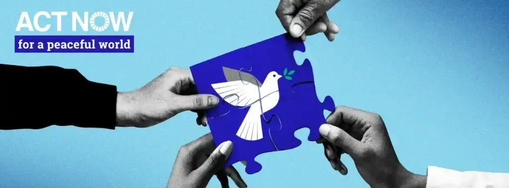 United Nation's Day of Peace graphic