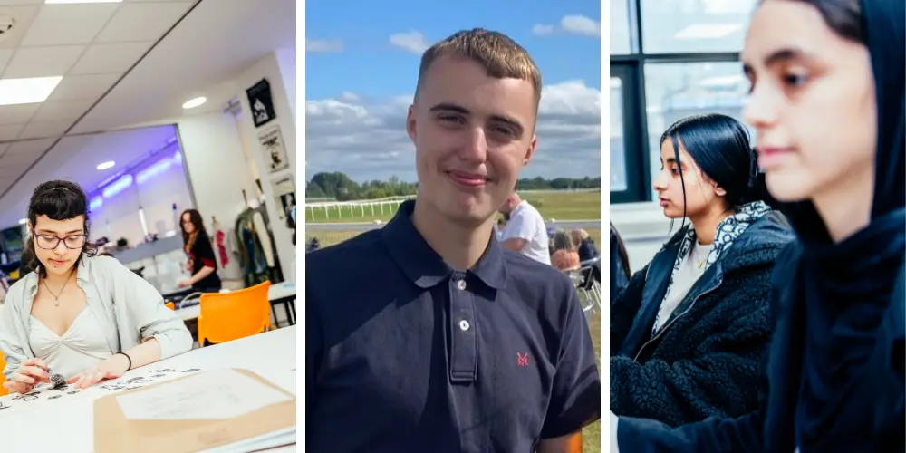 collage of students at kirklees college