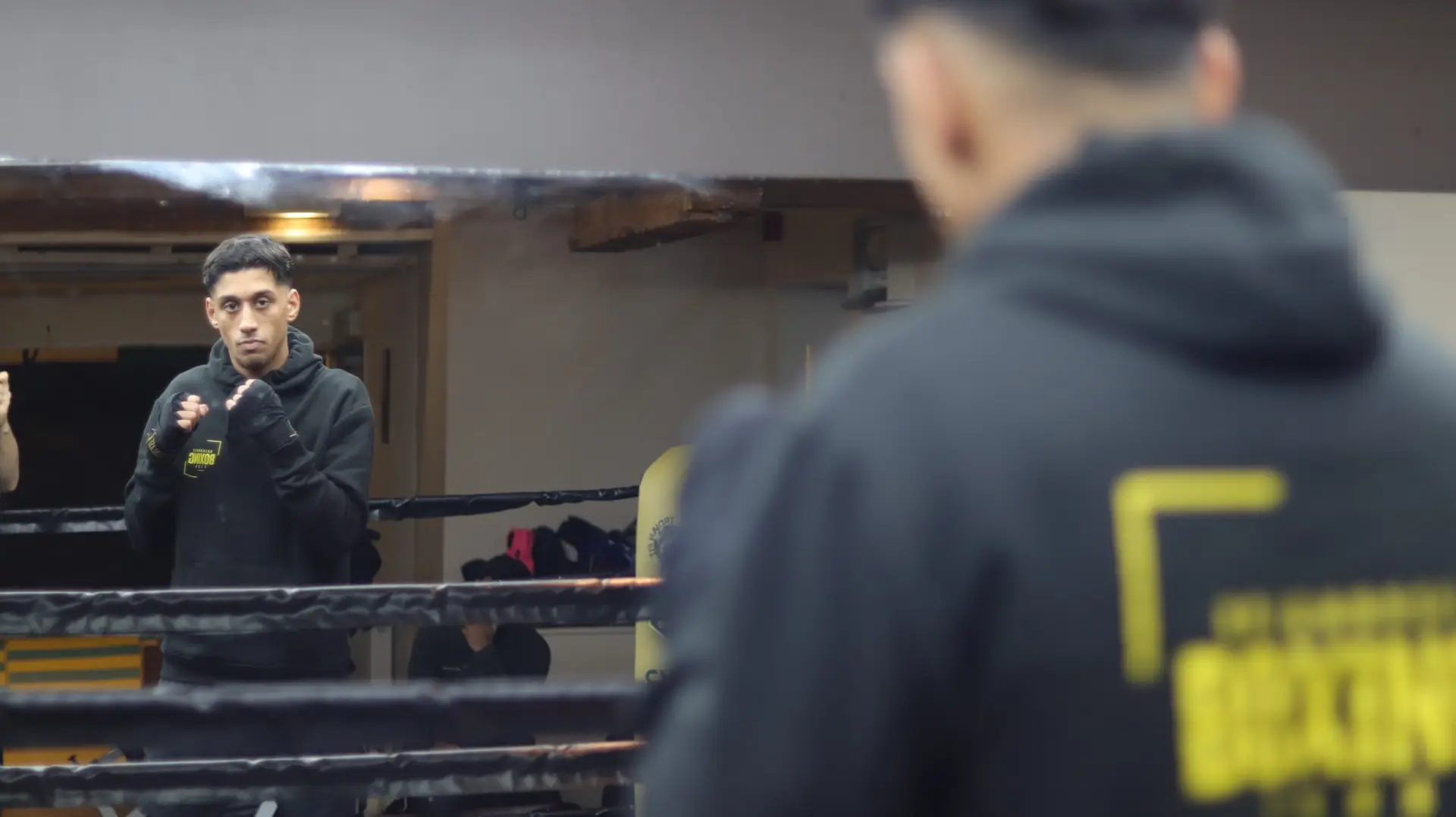 Faheem training for boxing match
