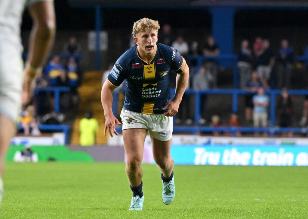 Zak Lloyd playing for Leeds Rhinos