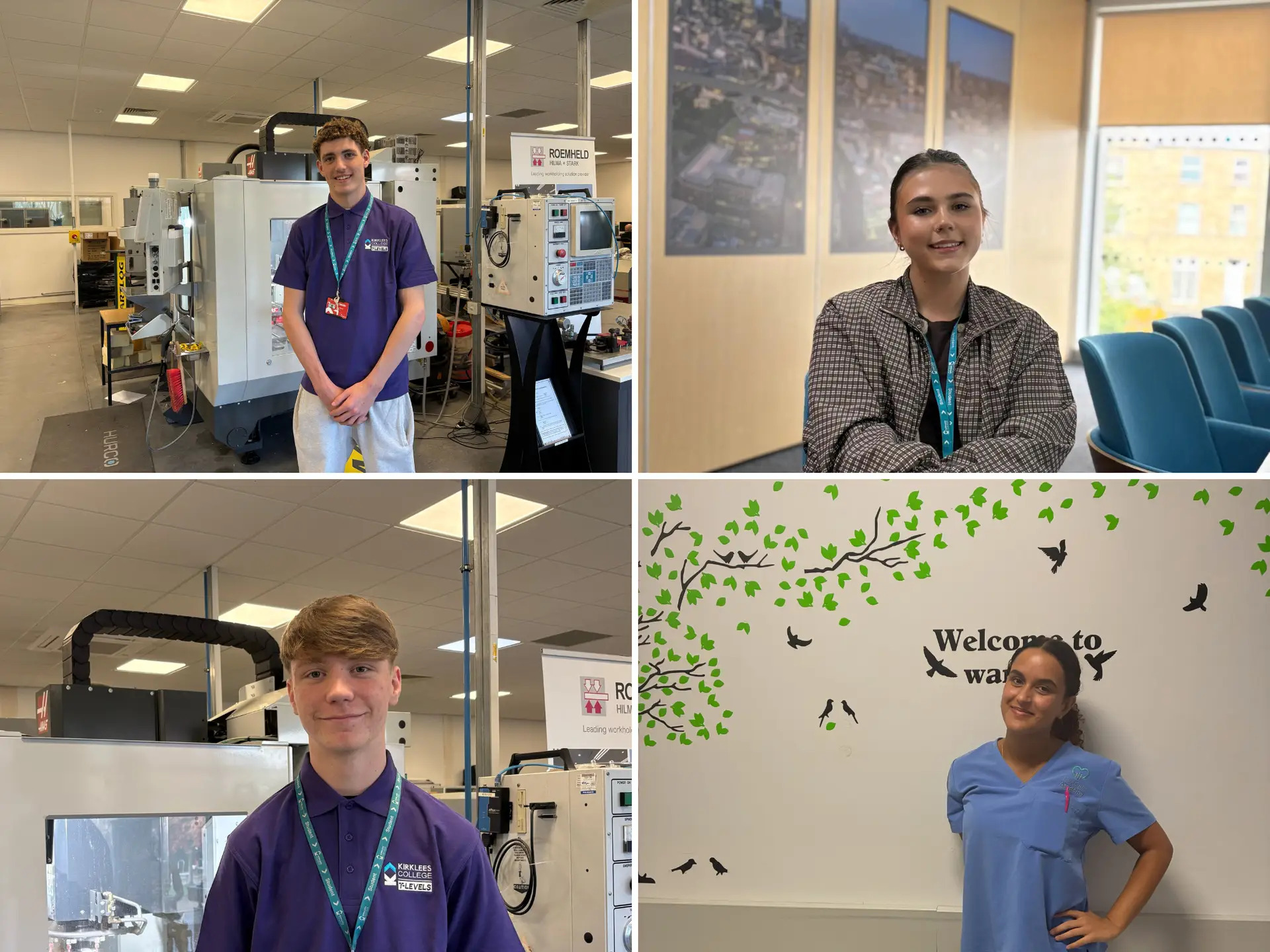 T Level students collage